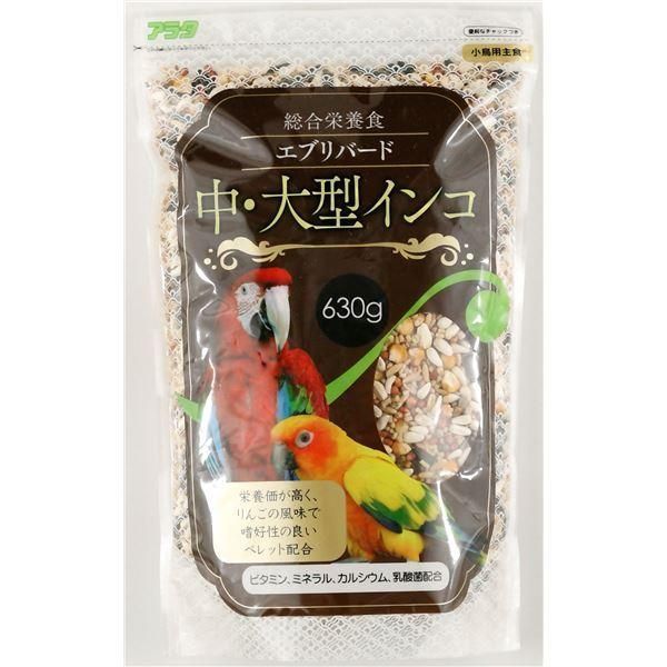 （まとめ） エブリバード 中・大型インコ 630g （ペット用品） 〔×10セット〕