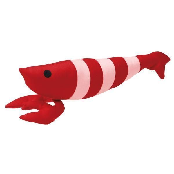 （まとめ） けりぐるみ エビ （ペット用品） 〔×5セット〕