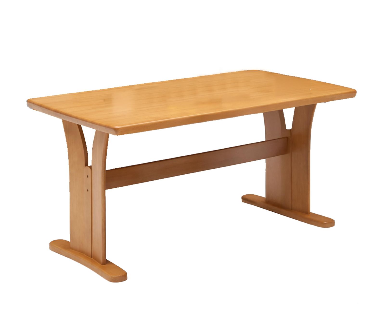 ダイニングテーブル 単品 リビングテーブル 食卓テーブル 幅141×奥行80×高さ70cm ナチュラル 462446