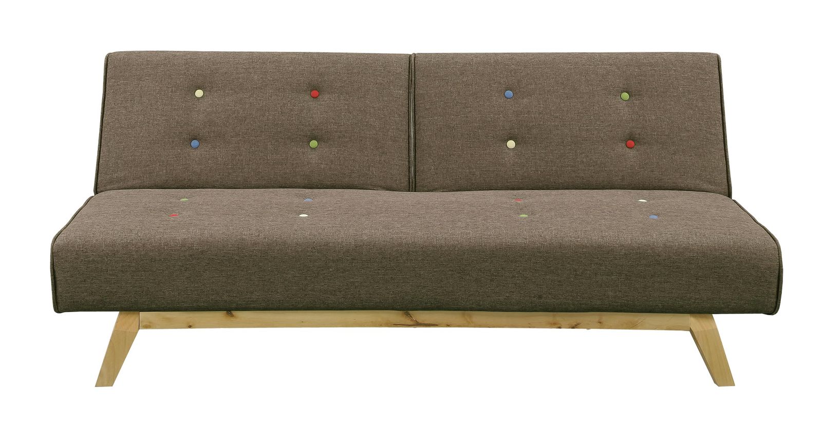 大川家具 関家具 ソファベッド 幅181cm シングル ソファーベッド 素材 布 ファブリック ブラウン メートル 384060