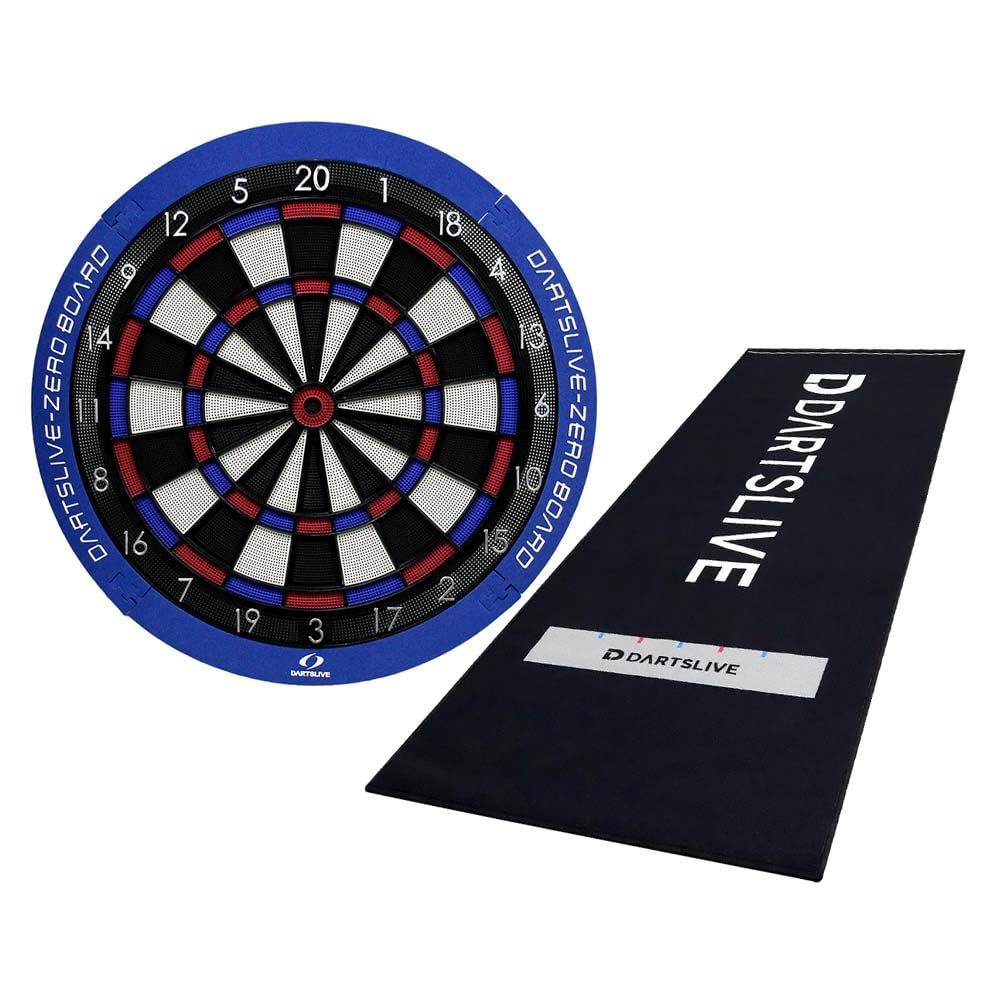 【セット商品】DARTSLIVE-ZERO BOARD ＆ DARTSLIVE 防炎ラベル付スローマット セット