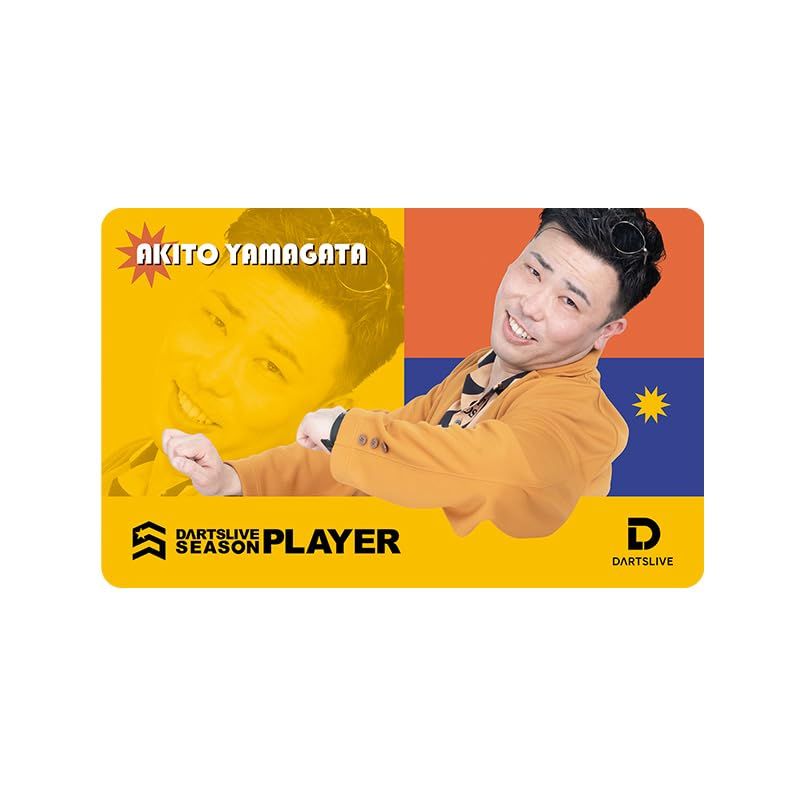 ダーツライブカード DARTSLIVE PLAYER GOODS 第三弾 山形明人選手 ダーツライブ2アワードムービー付き