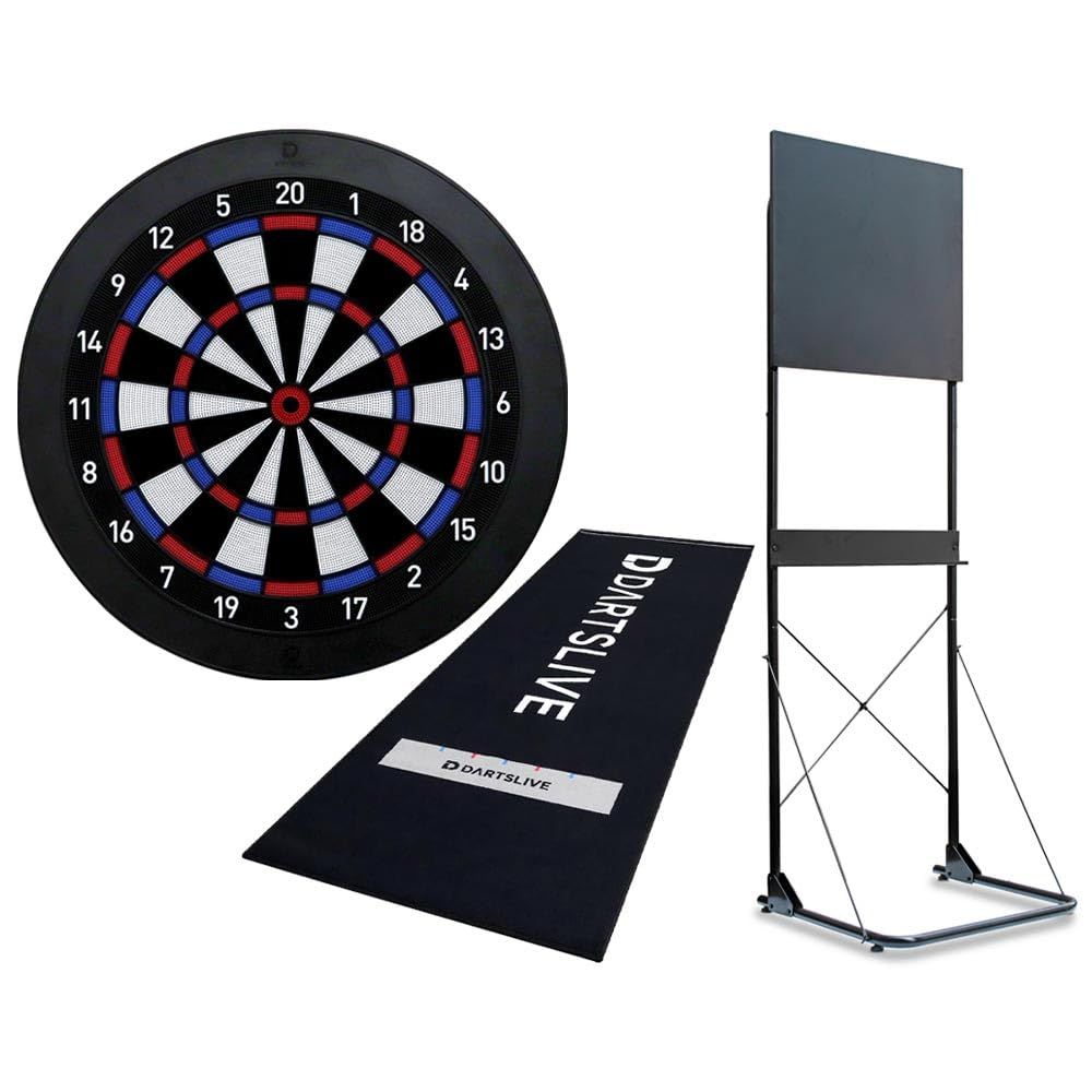 【セット商品】DARTSLIVE Home & D.craft ダーツスタンド アルテミス & DARTSLIVE 防炎ラベル付スローマット