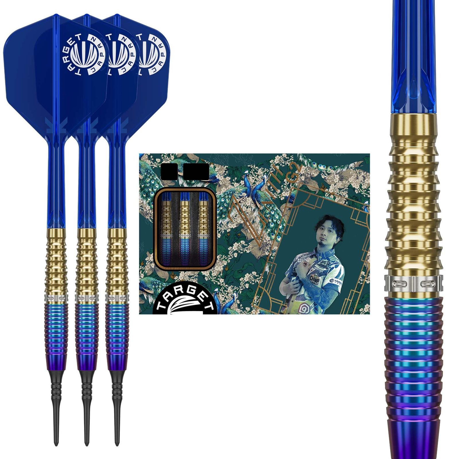 Target Japan(ターゲットジャパン) PRIME SERIES ZENITH GEN2 チェン・ホートン選手 90% タングステン K-Flex 2BA ソフトチップダーツセット 20.0g 2BA SOFT TIP DARTS K-Flex No.
