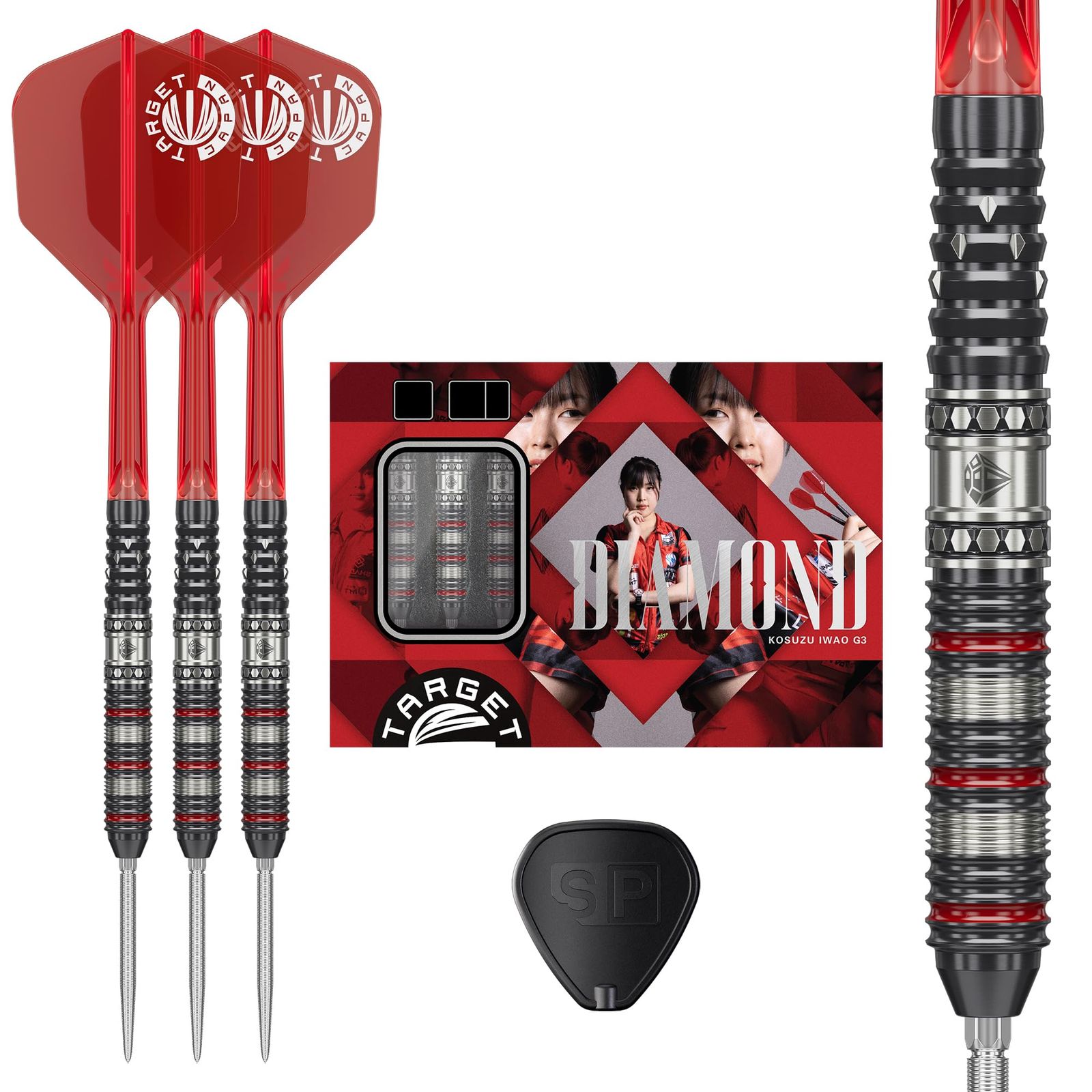 Target Japan(ターゲットジャパン)PRIME SERIES DIAMOND G3 90% SP STEEL TIP DARTS 90%タングステン K-Flex No.6(シェイプ)SWISS POINT STEEL スイスポイント スティールダー