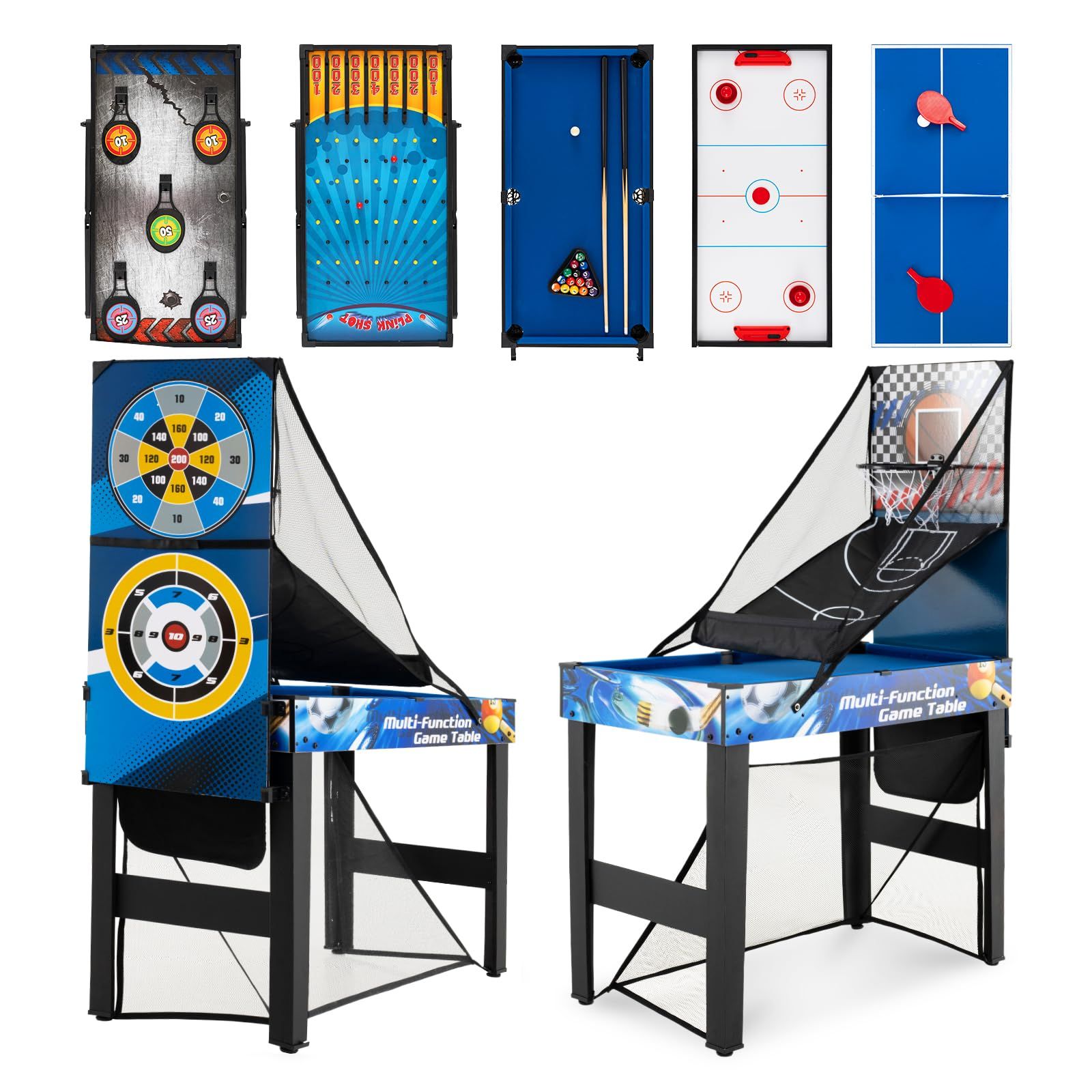 Giantex ゲームテーブル マルチ対戦ゲーム 10種類 自立式 ゲーム台 