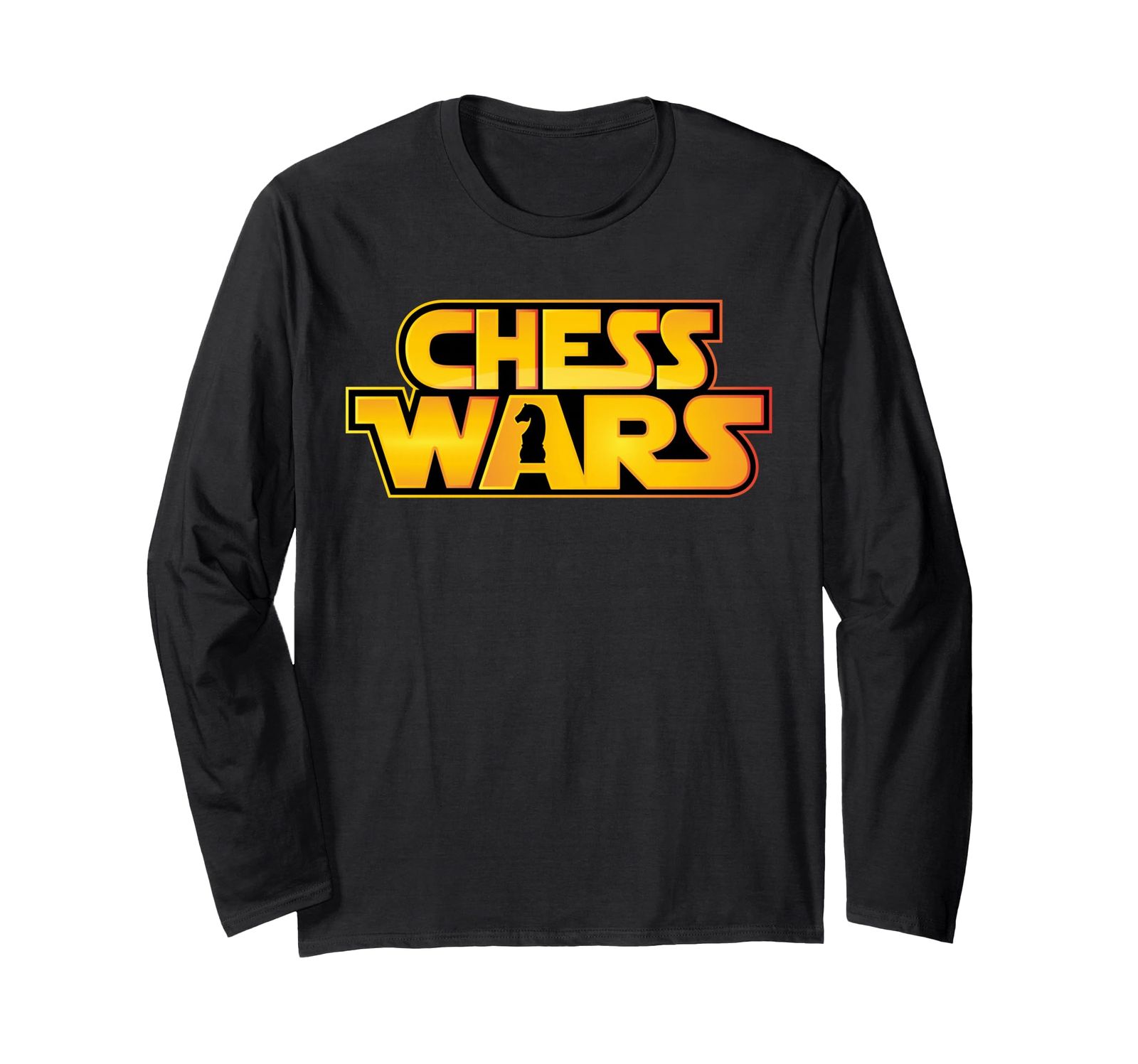 チェスプレイヤーへのギフト-チェスウォーズナイト - Chess Wars Knight 長袖Tシャツ