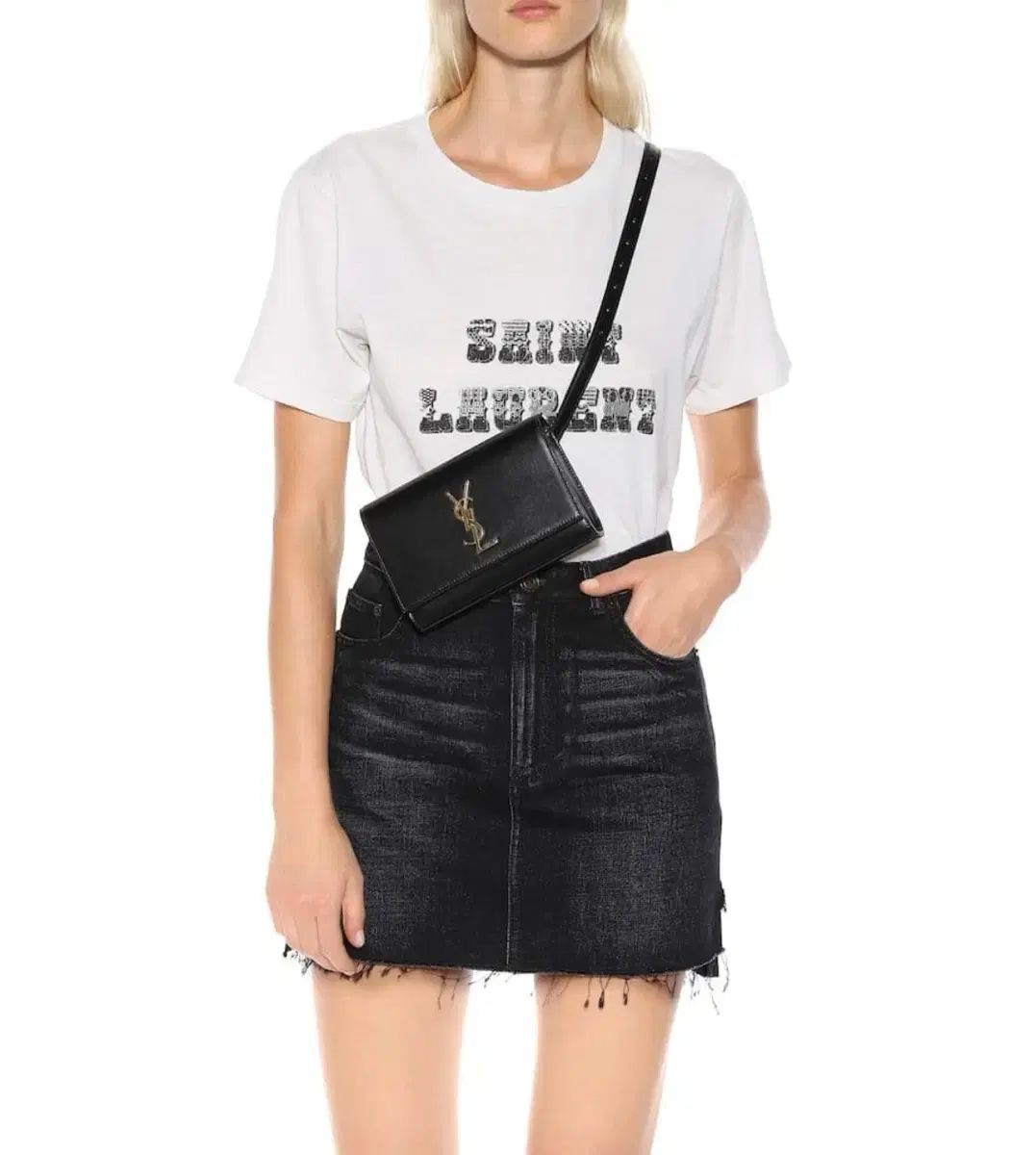 Saint Laurent サンローラン ケイト ケイ ベルトバッグ ブラック