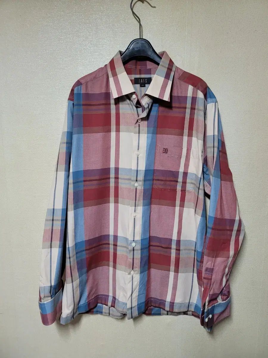 DAKS 長袖シャツ チェック柄 (春・秋) 品質保証，格安