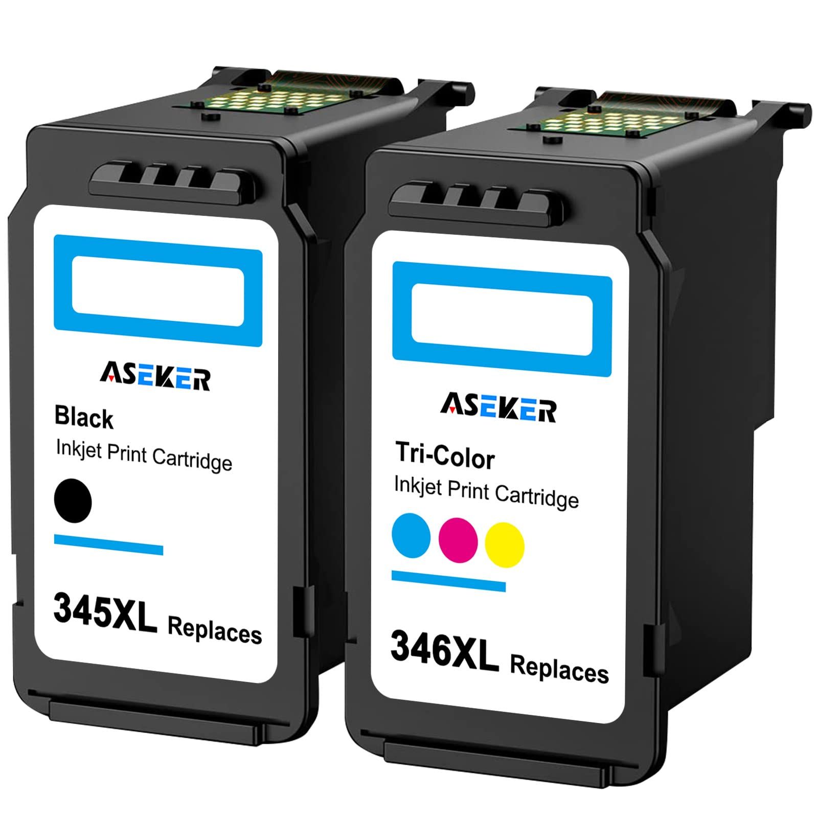 ASEKER 再生BC-345XL BC-346XL 345 346リサイクルインク(ブラック+3色カラー) 対応機種 Canonキャノン PIXUS TS3130 TS3330 TS203 TR4530/最新ICチップ搭載/全色大容量/残量表示機能 4,775円