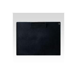 （まとめ） オープン クリップボード 再生ABS樹脂製 A4判ヨコ型 CB-201-BK 黒 1枚入 〔×5セット〕