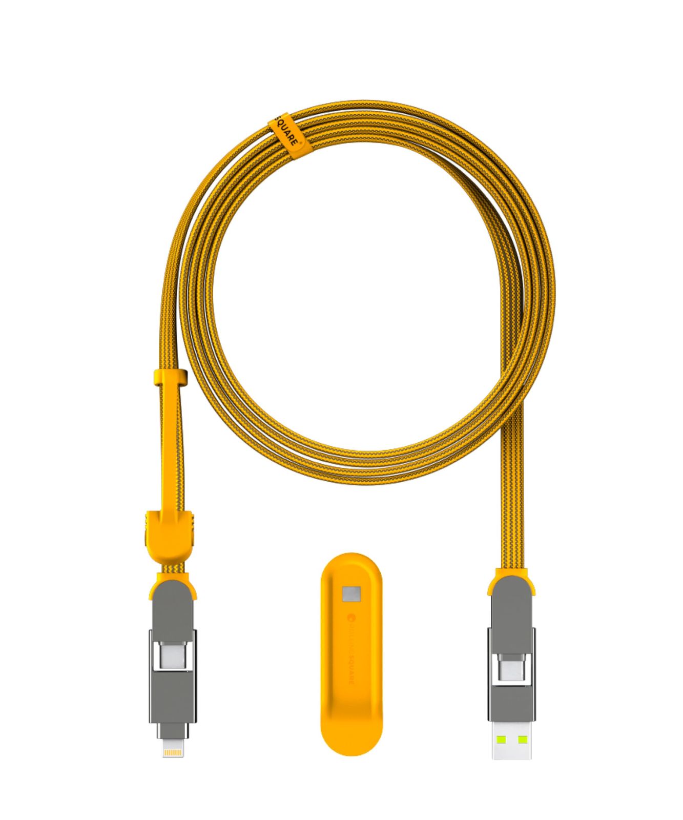 Rolling Square【公式】inCharge XL 2m 充電ケーブル オーガナイザー付属 マルチUSBケーブル 6-in-1 100W 超高速充電 ロングケーブル スマホ タブレット ノートPC USB-C Lightning MicroU ...