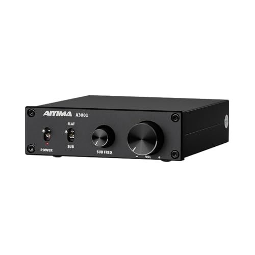 AIYIMA A3001ミニステレオアンプ300WサブウーファーアンプTPA3255クラスDモノラルアンプ全周波数＆サブバスホームオーディオスピーカーアンプ+電源アダプタ付き/ beb8ee38 9,651円