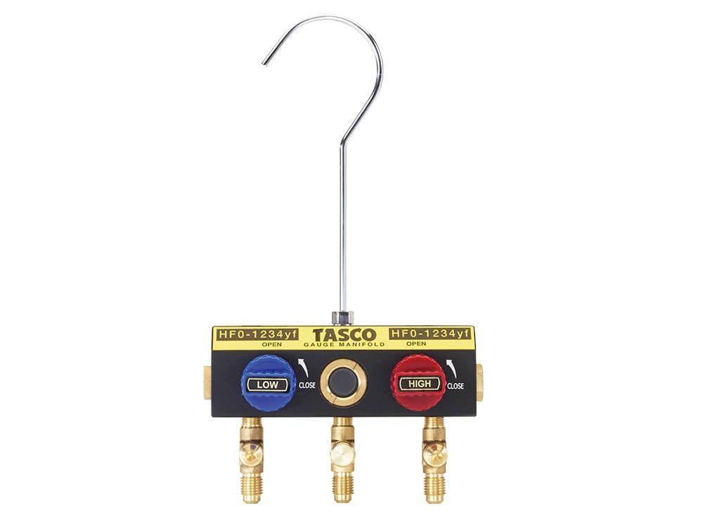 新品 イチネンTASCO R1234yf用ゲージ マニホールド ボディ TA124YG-11