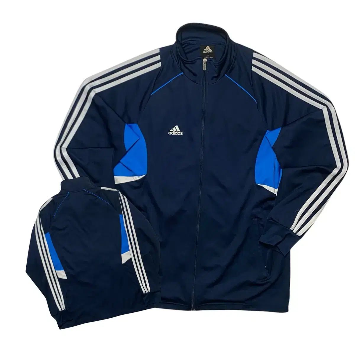 アディダス ネイビー 3本線 ジャージ XL