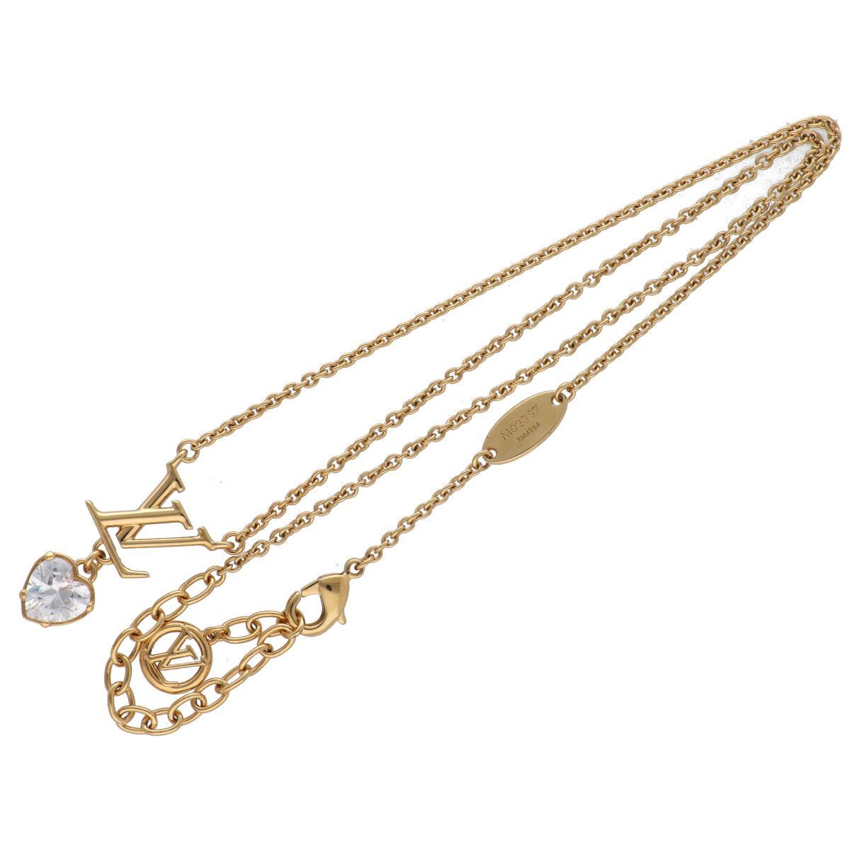 中古】 LOUIS VUITTON ルイヴィトン ネックレス LVアイコニック ハート