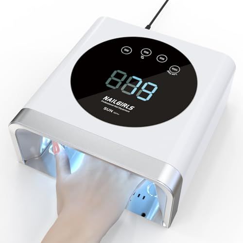 【ネイリスト推薦】2026最新 ジェルネイル ライト, NAILGIRLS 150W LED UVライト レジン用 全ジェル対応 ネイルライト 四階段タイマー 36LEDs 硬化ライト 高速硬化 レジンライト 自動感知センサー 日本語説明書 手足両用k2