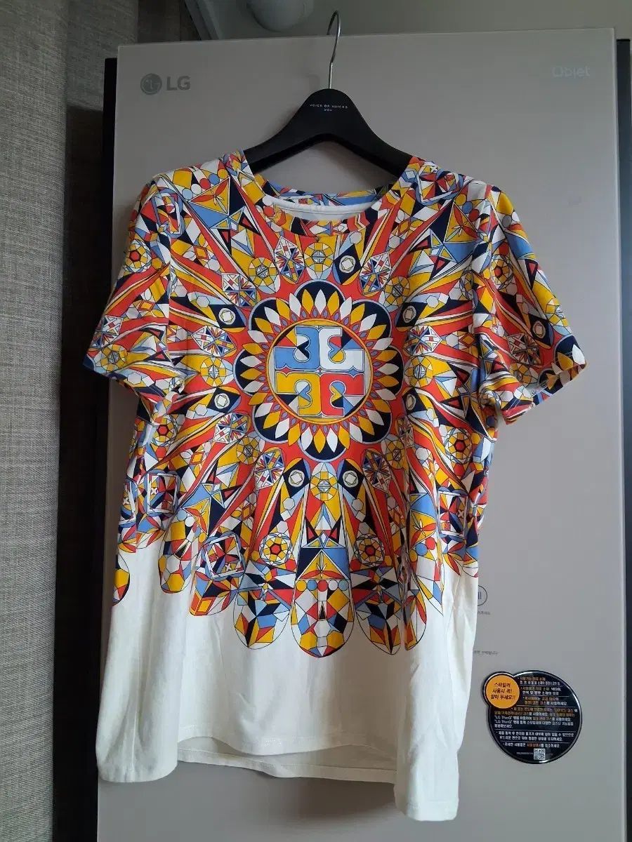 トリーバーチ 幾何学プリンティング Tシャツ