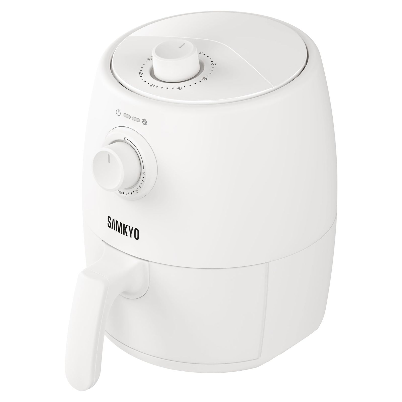 SAMKYO ノンフライヤー エアフライヤー 2L コンパクト 1-2人用 一人暮らし ノンフライヤー機 電子レシピ付き 電気フライヤー 油なし ヘルシー フライヤー F20 ホワイトwb 2cf0cc6f