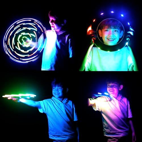 TOSY Flying Ring - 自動点灯フライングリングー 36RGBマルチカラー 高輝度ロストモード 安全ソフト軽量おもちゃ 防水 キャンプ/プール/ビーチ 夏の外遊び おもちゃ 子供/男の子/女の子誕生日プレゼント@ db61be87
