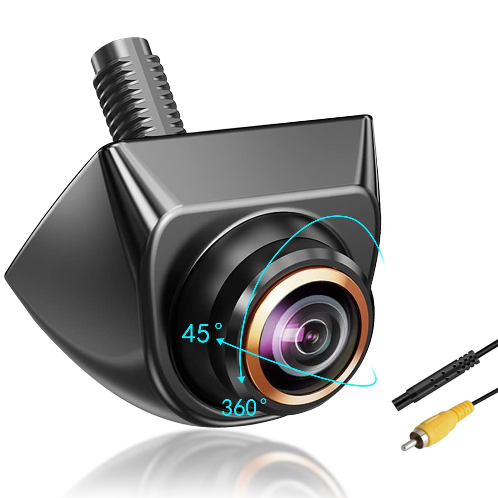 バックカメラ車 リアカメラ 暗視機能付き 最小照度0.01 lux HD/CVBS両対応170°超広角 300万画素 車載カメラ IP68K防水防塵 リア／サイト／フロントカメラ ガイドライ表示・非表示切替 取り付け簡単 12Ⅴ車対応 日本語取扱説明書 (10