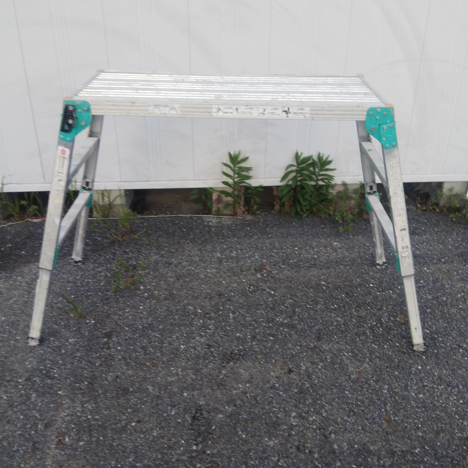 インボイス可　常総市　直接引取　長谷川　DRSW2.0-1000　アルミ足場台　立ち馬　ハセガワ　Hasegawa　DRSW-1000　現状品　No.1