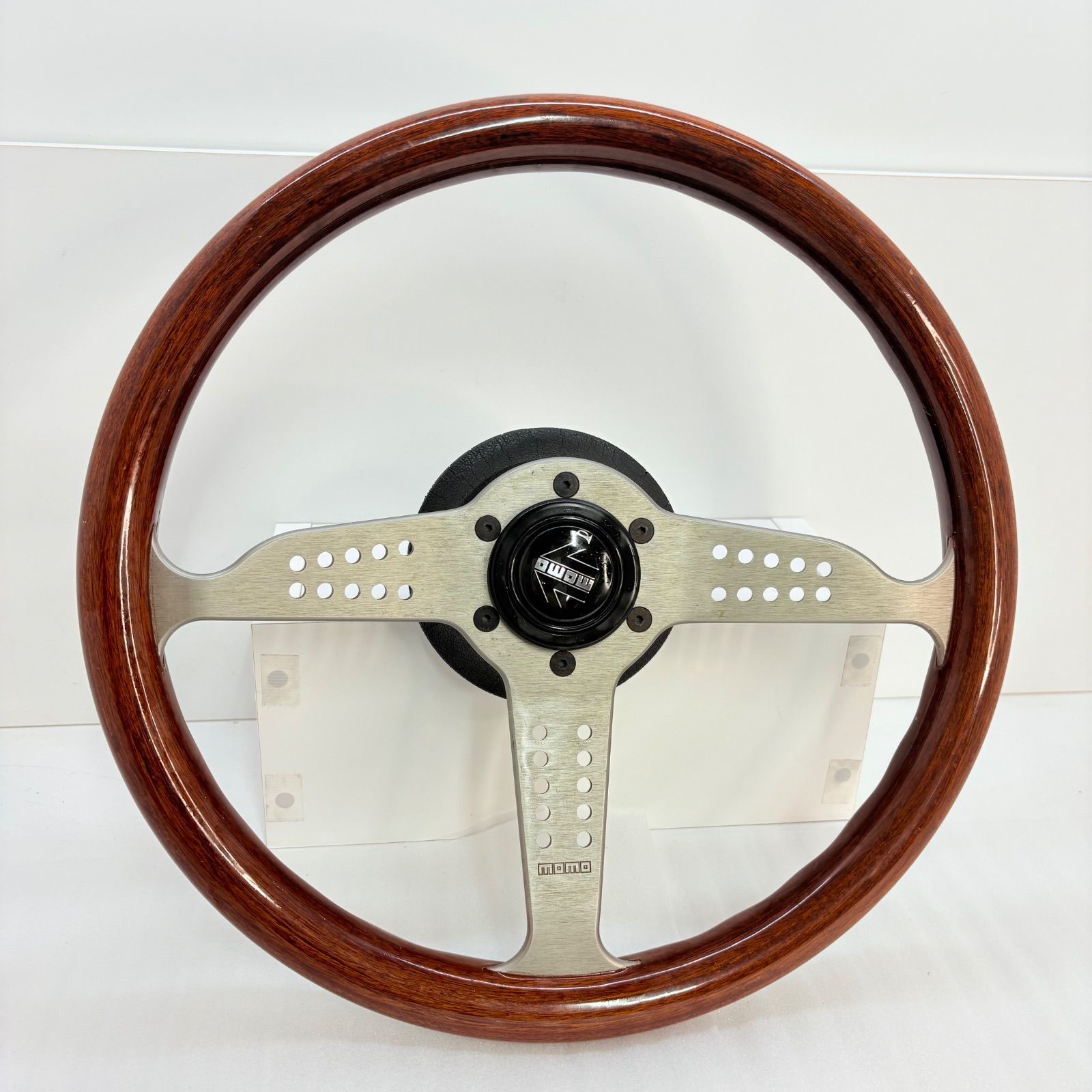 【希少・当時物】MOMO グランプリ 350mm ウッドステアリング 1994年製 ?