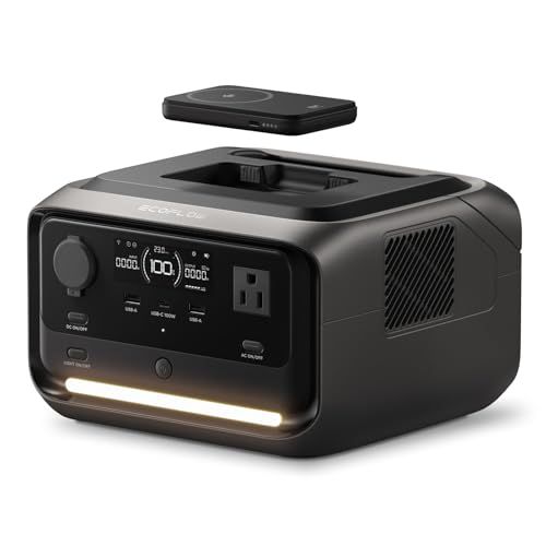 ☆新品☆EcoFlow RIVER 3 Plus(Wireless) ポータブル電源 286Wh容量 ワイヤレス充電 GaN採用 UPS機能10ms リン酸鉄リチウムイオン電池 長寿命 AC定格600W /サージ1200W 30dB静音 X- 25d5954e