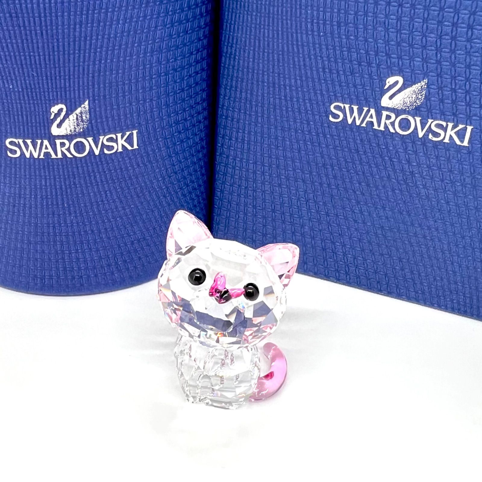 美品✨スワロフスキー アメリカンショートヘア フィギュリン 置物 猫 箱付き 美品☆ Swarovski スワロフスキー アメリカンショートヘア Kitten