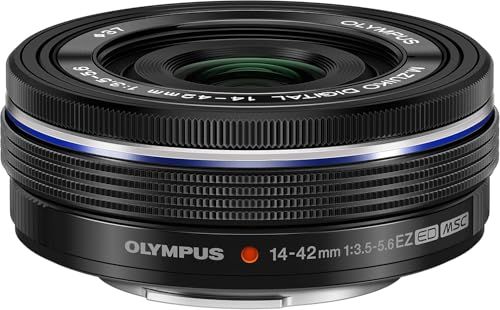 OLYMPUS 電動式パンケーキズームレンズ M.ZUIKO DIGITAL ED 14-42mm F3.5-5.6 EZ BLK(沖縄・離島の方発送不可）) 3c1a3b0a