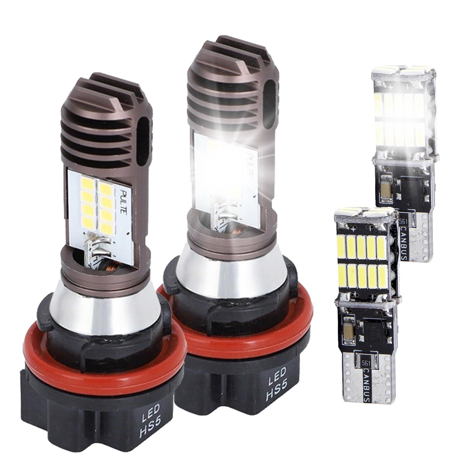 Meliore HS5 LED ヘッドライト ポジションライト バルブ ホワイト 白 PCX125 PCX150 JF28 KF12 等 4個 セット