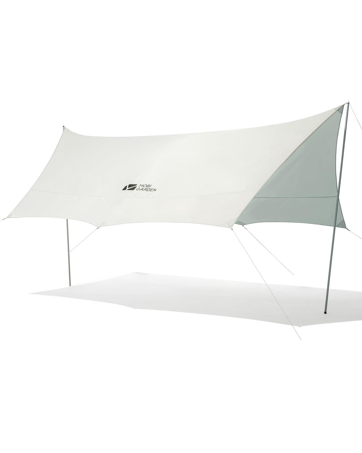 MOBI GARDEN オクタタープ シルバーコーティング 5.2×4.5×2.4m 防水 UVカット UPF50+ 150Dオックスフォード布 コンパクト 持ち運び便利 キャンプタープ ポールと収納袋付き 運動会 ピクニック アウトドア ラ 056bee84