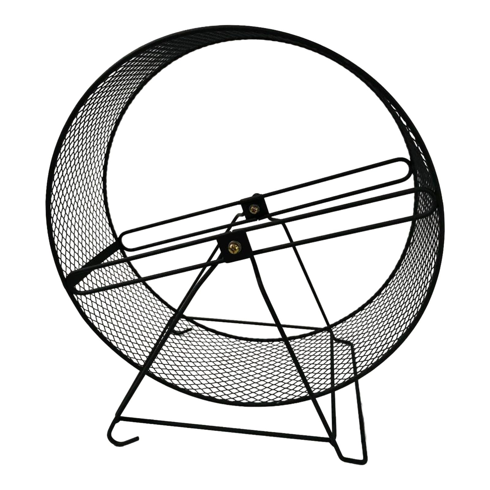 COZENTA ホイール 回し車 ハムスター 小動物 静音 金属製 (ブラック 直径32cm) [ブラック] [直径32cm]