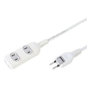 (まとめ) サンワサプライ タップ 2P・3個口 10m TAP-3W10N 1個 〔×3セット〕