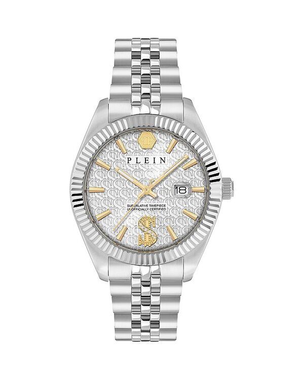 フィリッププレイン レディース アクセサリー 腕時計 PHILIPPLEIN Date Superlative Crystal Watch 41mm SilverSilver シルバー