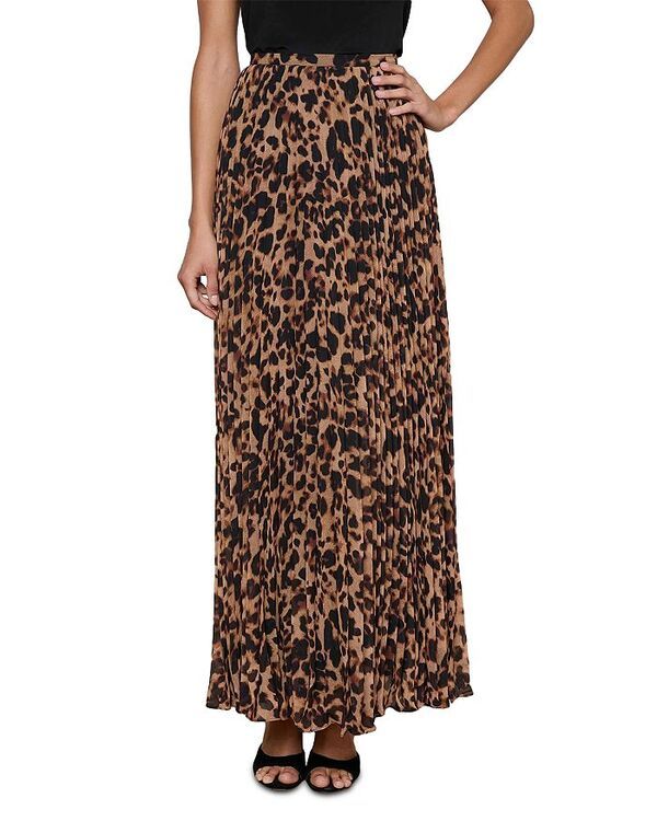ラジャンス レディース ボトムスカート プリーツ マキシ LAGENCE Torin Pleated Maxi Skirt Brown Multi ブラウン