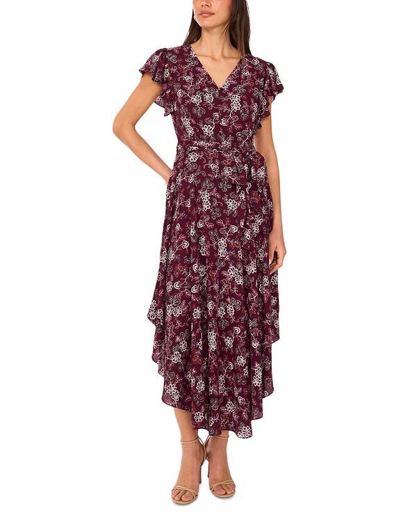 ヴィンスカムート レディース トップス ワンピース Vネック ボタンダウン マキシ VINCE CAMUTO V Neck Button Down Maxi Dressweet Plum プラム
