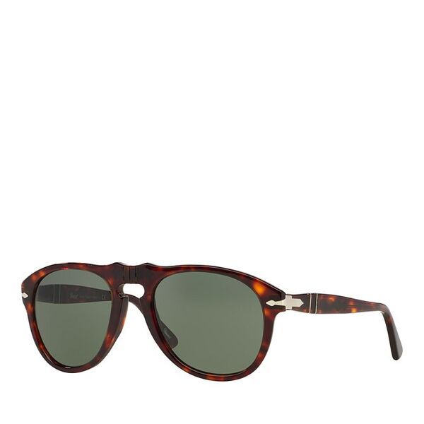 ペルソル レディース アクセサリー サングラス・アイウェア Persol Pilot Sunglasses 54mm HavanaGreen Solid グリーン