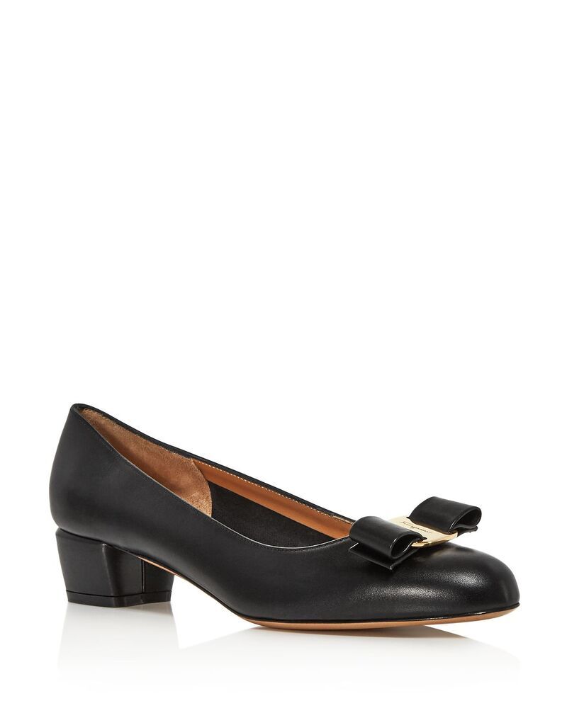 フェラガモ レディース シューズ パンプス レザー FERRAGAMO Womens Vara Leather Pumps NeroGold Leather ゴールド