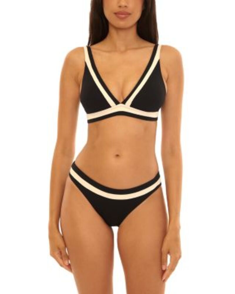 ベッカバイレベッカバーチュー レディース 水着 トップのみ BECCA by Rebecca Virtue Coast Line Rib Color Blocked Claire Bikini Top Adela Hipster Bikini Bottom O 16,635円