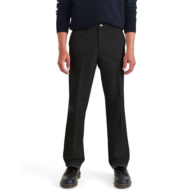 ドッカーズ メンズ ボトムス カジュアルパンツ Mens Dockersignature IronFree Stain Defender ClassicFit Khaki Pants Beautiful Black ブラック