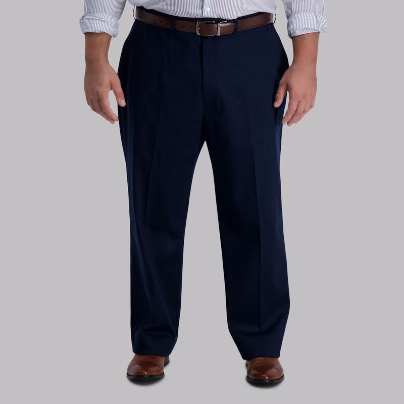 ハガー メンズ ボトムス カジュアルパンツ トール Big Tall Haggar Iron Free ClassicFit FlatFront Pants Dark Navy ネイビー