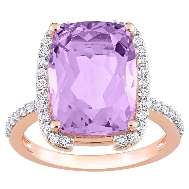 ステラ グレース レディース アクセサリー リング Stella Grace 18k Rose Gold Over Silverose De France White Topaz Bracket Cocktail Ring Rose Tone ホワイト