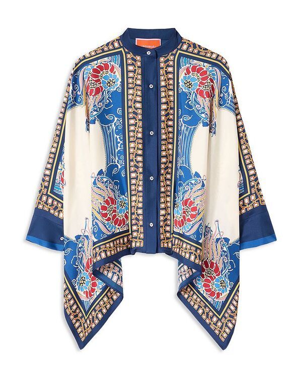 ラ・ダブル・ジェイ レディース トップス シャツ シルク La DoubleJ Silk Foulard Shirt Lemuria Placee 121,900円