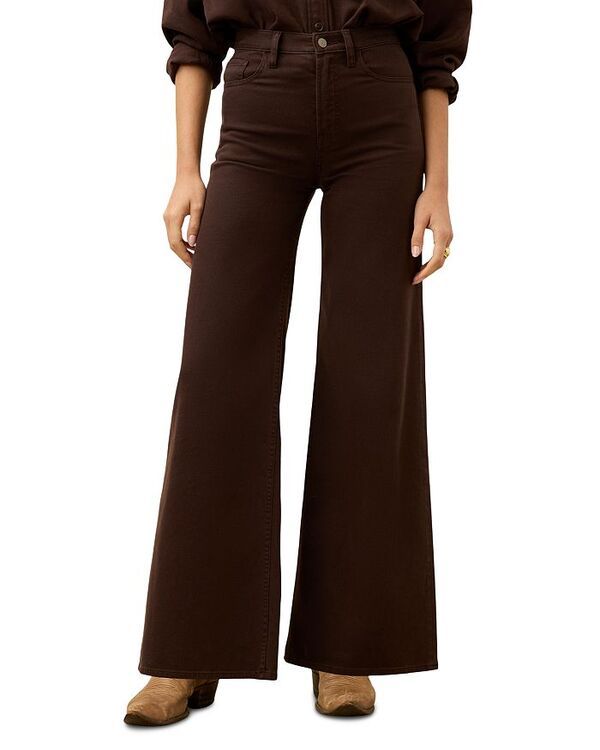 ファレティ レディース ボトムス デニムパンツ ワイドレッグ ジーンズ Faherty Saturday High Rise Wide Leg Jeans in Chocolate Brown ブラウン
