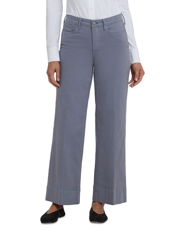 エヌワイディージェイ レディース ボトムス デニムパンツ ワイドレッグ アンクル ジーンズ NYDJ Teresa Wide Leg Ankle Jeans in Shadow Blue ブルー