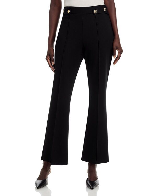 ティー・タハリ レディース ボトムス カジュアルパンツ フレア Tahari Flared Leg Pants with Buttons Black ブラック