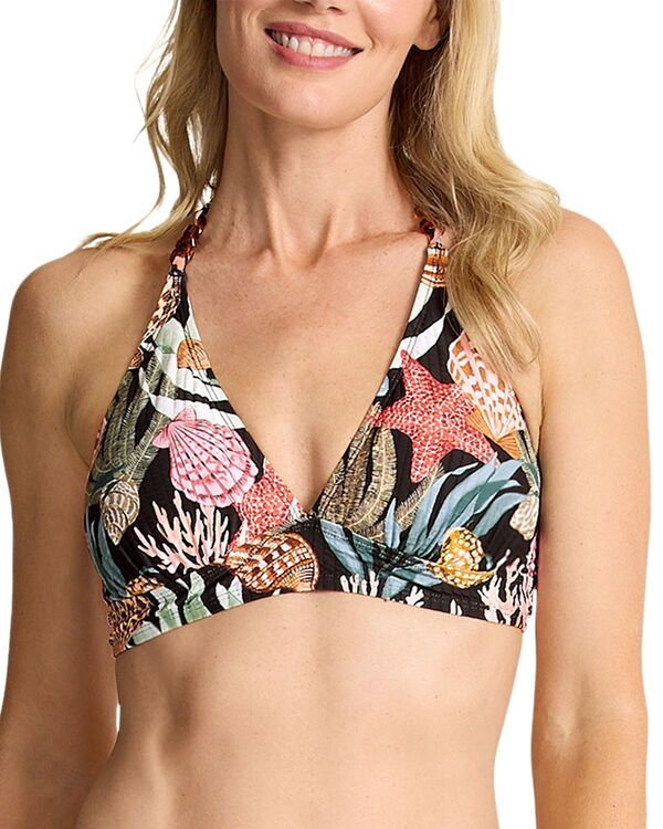 トッミーバハマ レディース 水着 トップのみ ホルター Tommy Bahama Shell Sands Halter Bikini Top Black ブラック 22,185円