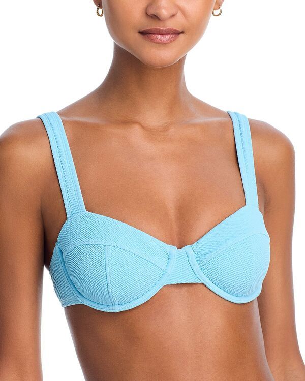ソリッド アンド ストライプ レディース 水着 トップのみ Solid Striped The Lilo Bikini Top Ocean Mist