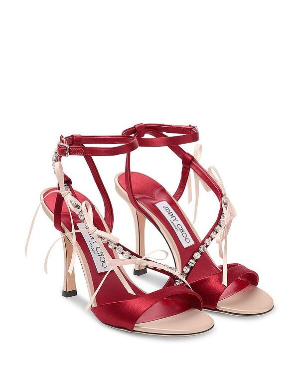 ジミーチュー レディース シューズ サンダル Jimmy Choo Womens Lula 100 Sandals MacaronRuby Red レッド